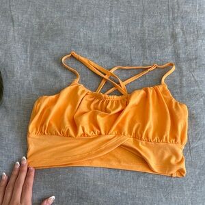 Orange Women's Crop Top